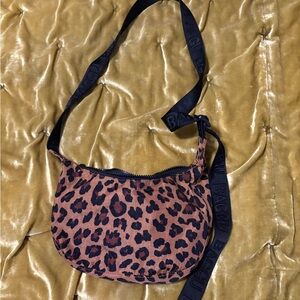 Baggu Leopard Small Crescent Bag